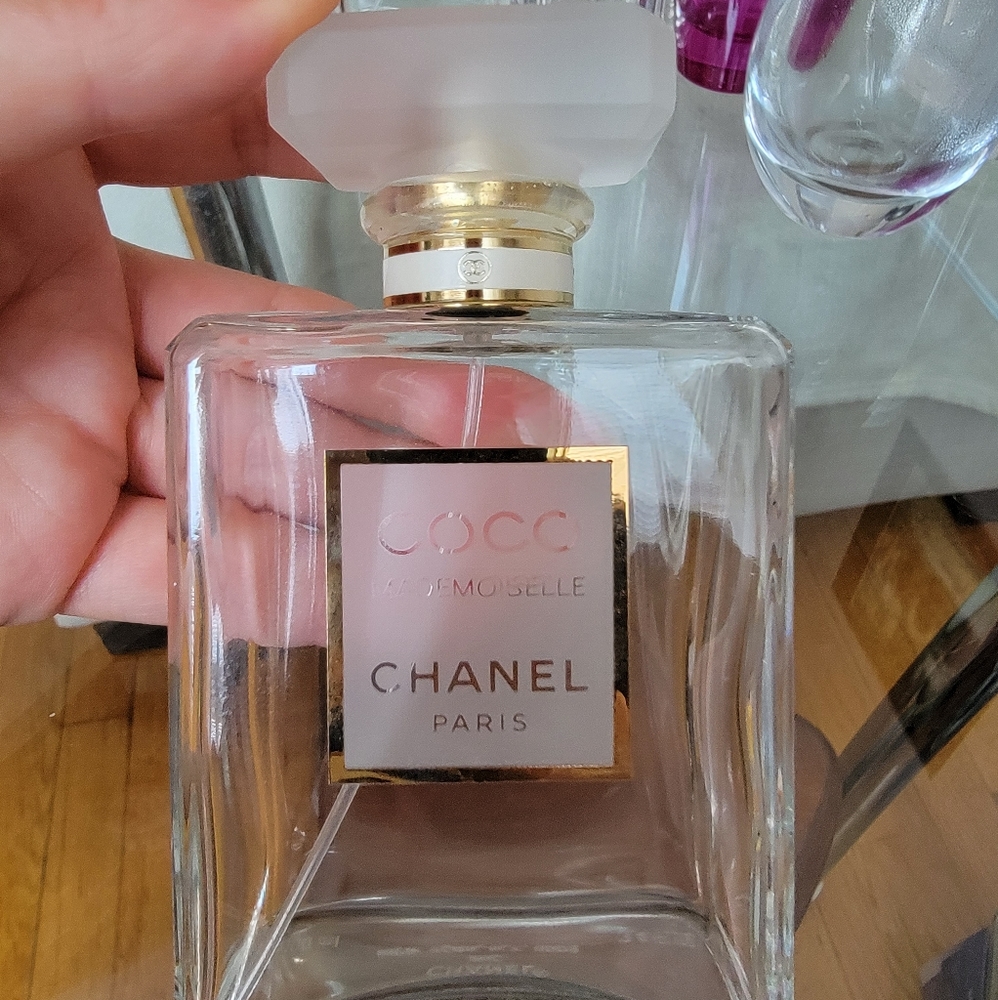 3.4 oz Coco Chanel Mademoiselle Empty Decorative Bottle, 100 ml bottle